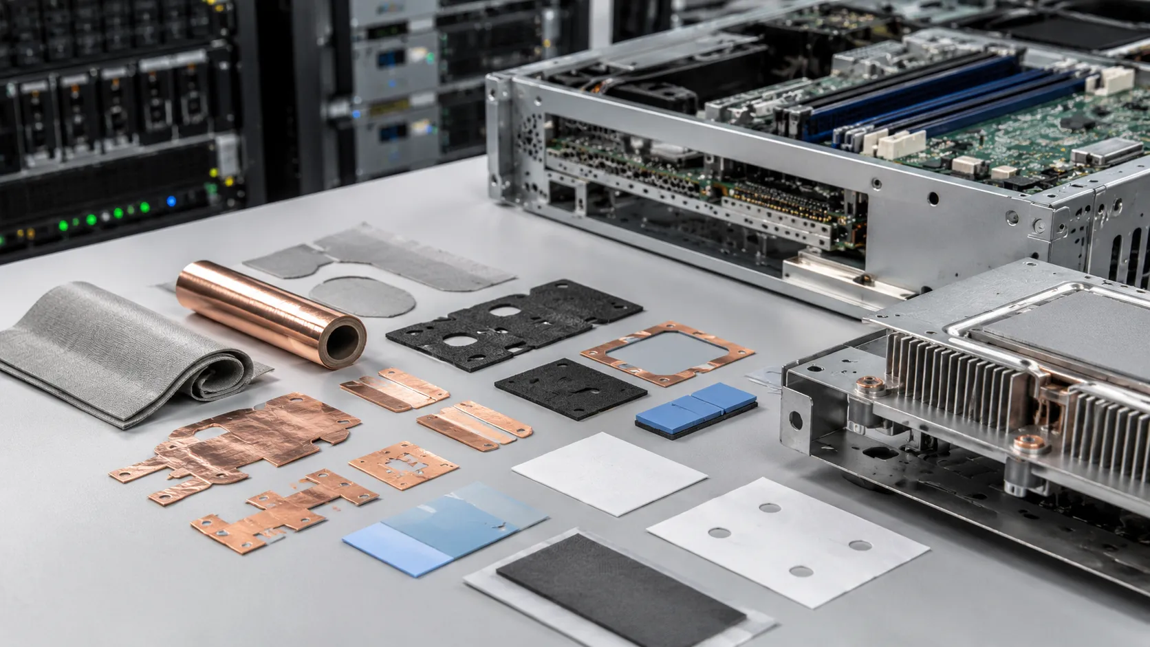 Die Cut Thermal and EMI Components for AI Servers and Industrial Control