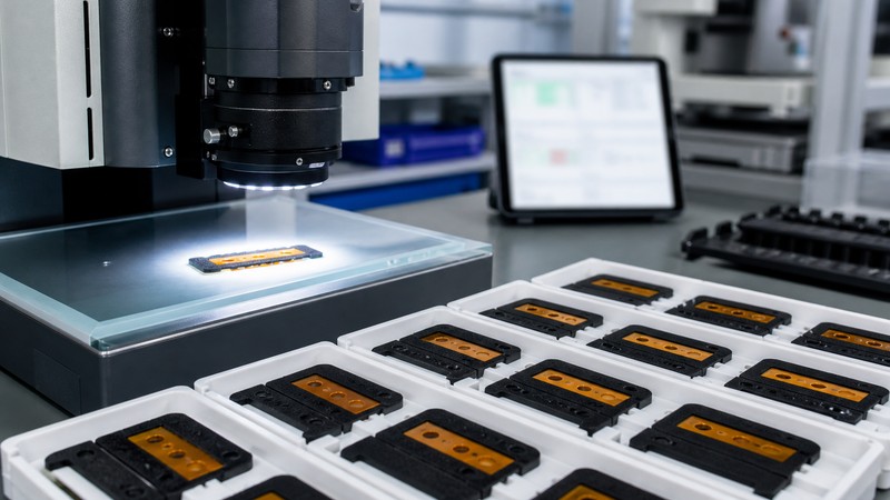 Quality inspection of precision die-cut component parts